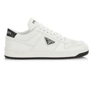 Prada Downtown Leather Low Top Sneakers